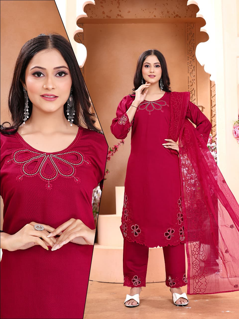 TOP AND BOTTOM WITH DUPATTA SET