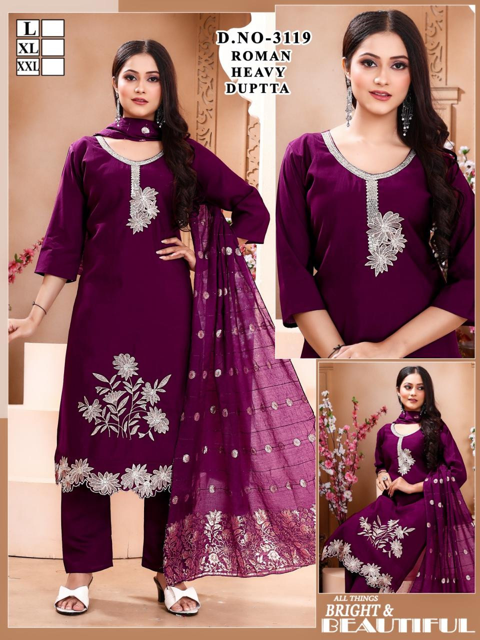 TOP AND BOTTOM WITH DUPATTA SET
