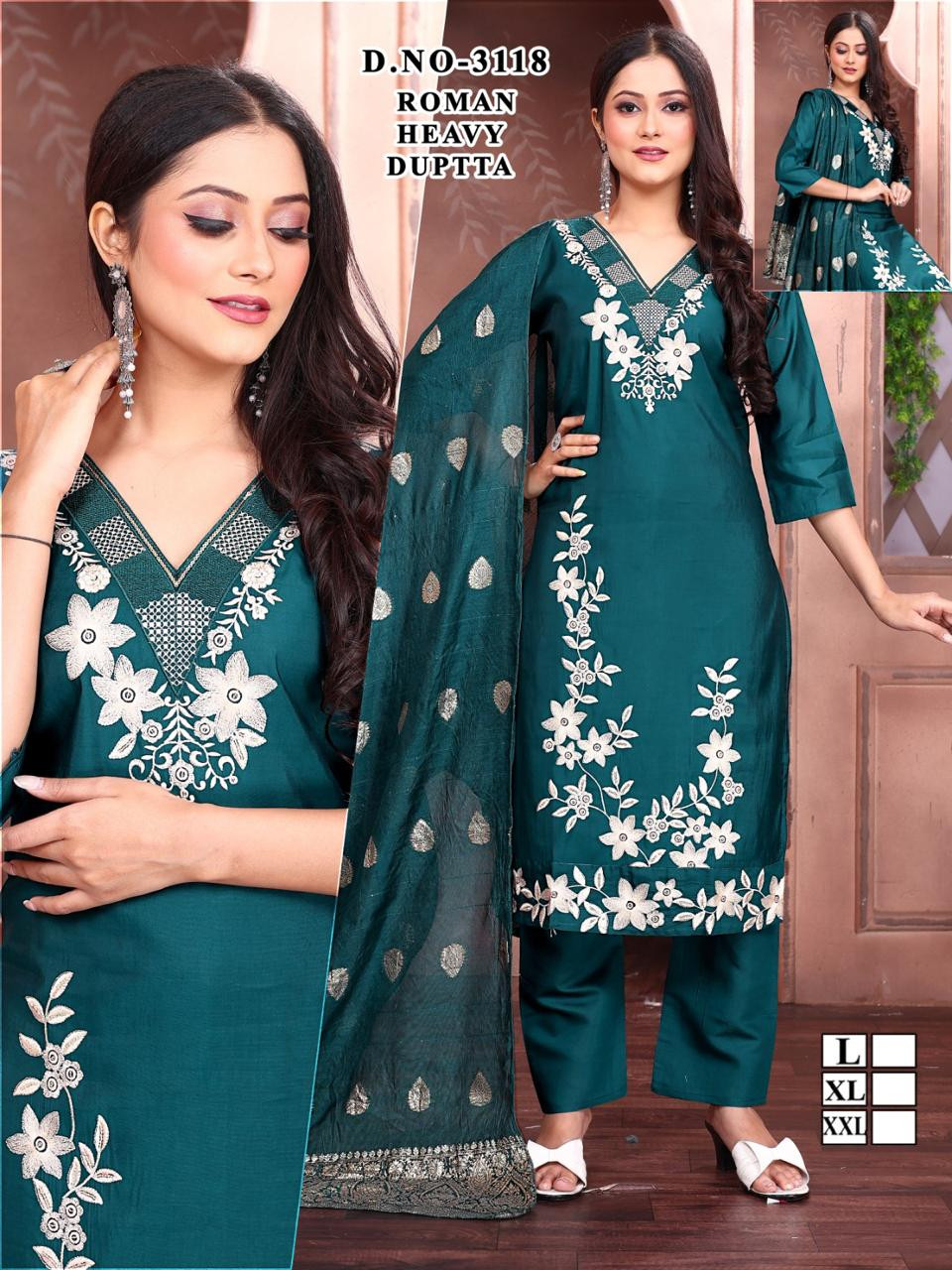 TOP AND BOTTOM WITH DUPATTA SET